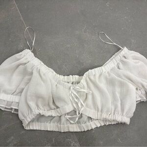 Dynamite White Crop Top